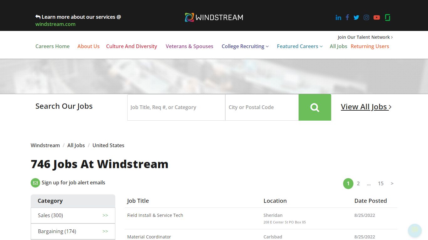 Jobs at Windstream